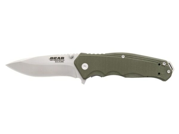 Bear Edge 102 Folding Pocket Knife 3.375″ Drop Point 440 Stainless Steel Blade G-10 Handle For Sale