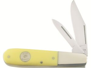 Pen Blade 1095 Carbon Satin Blade Delrin Handle Yellow For Sale