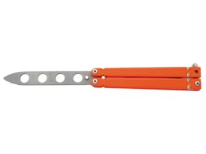 Bear & Son Bear Song II Trainer Folding Knife 3.375″ Blunt Tip 440HC Satin Blade G10 Handle Orange For Sale