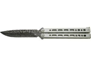 Bear & Son Bear Song VIII Folding Knife Damascus Steel 4″ Blade For Sale