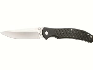 Bear & Son Bear Swipe Folding Knife 3.5″ Modified Drop Point 14C28N Satin Blade Aluminum Handle Black For Sale