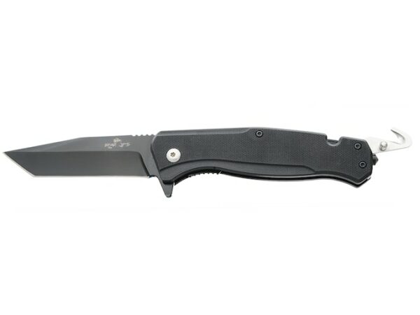 Bear & Son Bear Swipe IV Assisted Opening Folding Knife 3.25″ Black Tanto Point 14C28N Steel Blade G-10 Handle Black For Sale