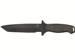 Bear & Son Bear Tac Fixed Blade Knife 4.875″ Tanto Point 1095 Carbon Black Epoxy Powder Coat Blade G-10 Handle Black For Sale