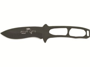Bear & Son Constant Fixed Blade Knife 2.875″ Drop Point Recurve 1095 Carbon Black Epoxy Powder Coat Blade G-10 Handle Black For Sale