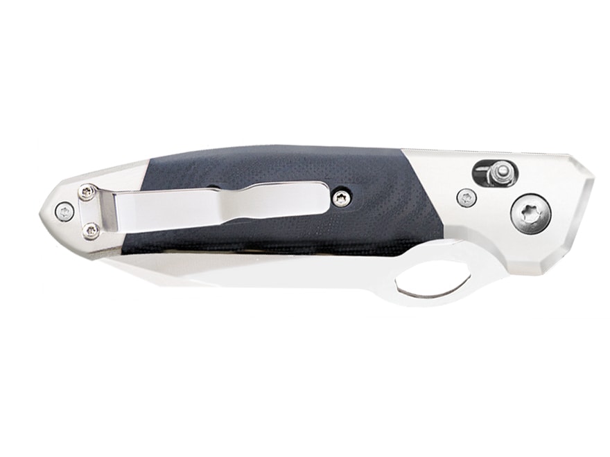 Bear & Son G10N Folding Knife 3.375″ Modified Tanto D2 Tool Steel Satin Blade G10 Handle Black For Sale