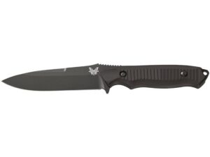 Benchmade 140BK Nimravus Fixed Blade Knife 4.5″ Drop Point 154CM Black Blade 6061 T6 Aircraft Grade Aluminum Handle Black For Sale