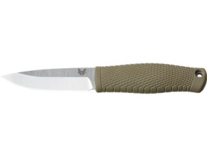 Benchmade 200 Puukko Fixed Blade Knife 3.75″ Drop Point CPM-3V Stainless Steel Blade Textured Santoprene Handle Ranger Green For Sale