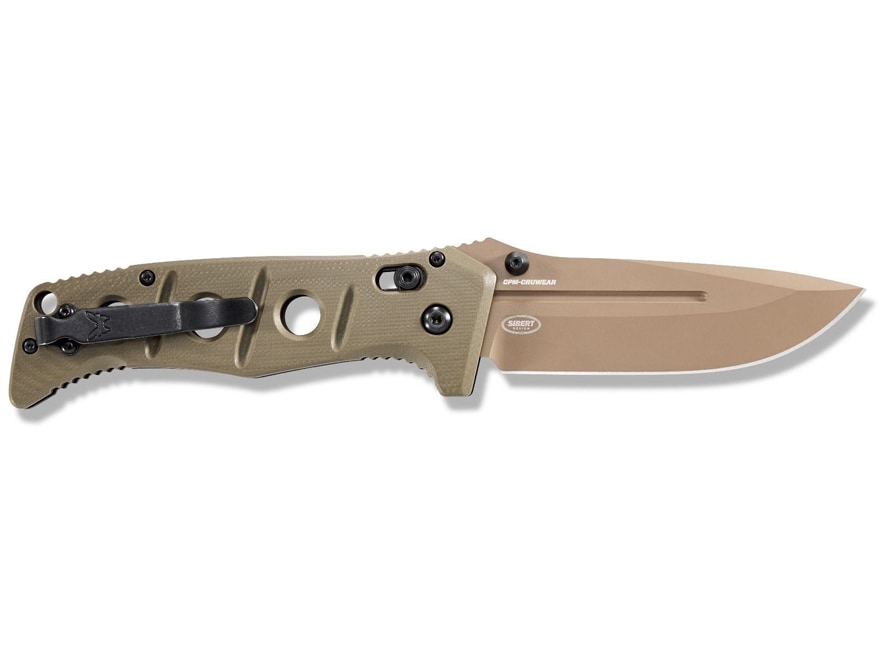 Benchmade 275FE-2 Adamas Folding Knife 3.78″ Drop Point CPM-CRUWEAR Flat Dark Earth Blade G-10 Handle Ranger Green For Sale