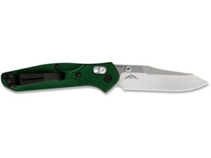 Benchmade 945 Mini Osborne Folding Knife 2.92″ Reverse Tanto CPM S30V Polished Stainless Blade 6061 T6 Aircraft Grade Aluminum Handle Green For Sale