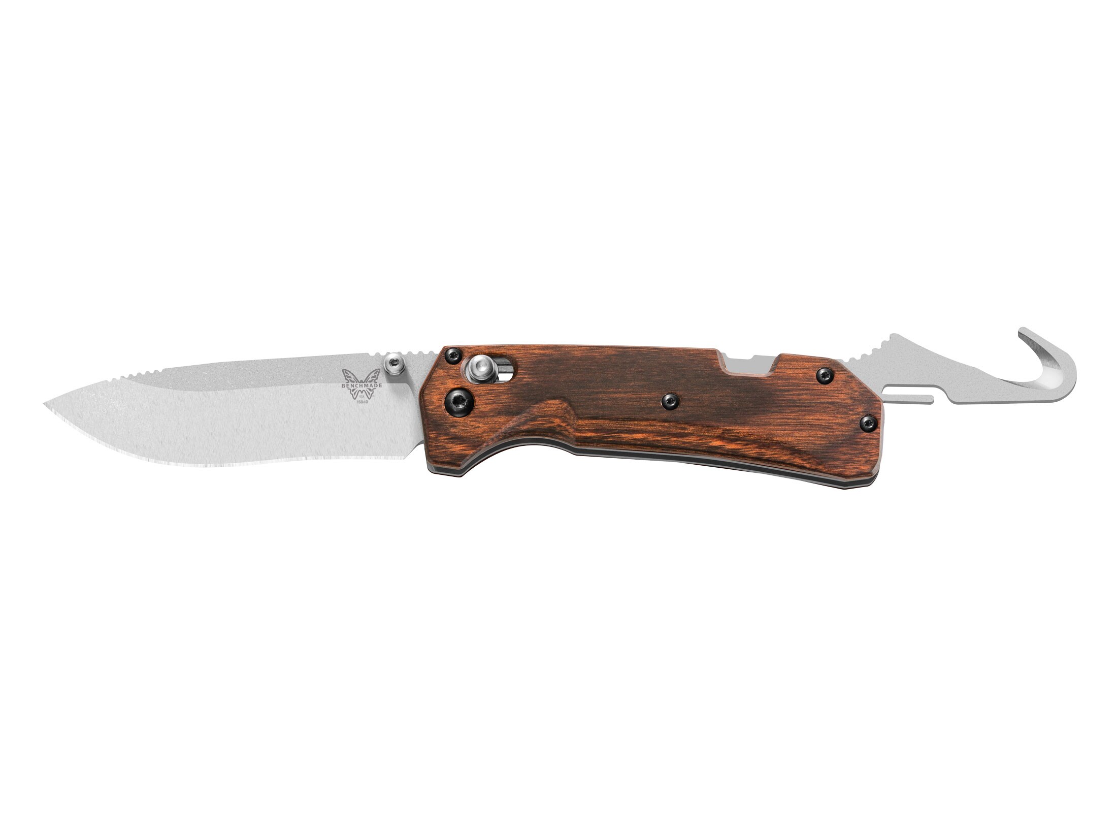 Benchmade Hunt 15060 Grizzly Creek Folding Knife 3.5″ Modified Drop Point S30V Stainless Steel Blade Dymondwood Handle For Sale
