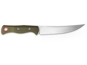 Benchmade Hunt 15500-3 MeatCrafter Fixed Blade Knife 6.08″ Trailing Point S45VN Satin Blade G-10 Handle Green For Sale