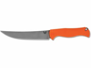 Benchmade Hunt 15500 MeatCrafter Fixed Blade Knife 6.09″ Trailing Point CPM154 Polished Stainless Blade Santoprene Handle Orange For Sale