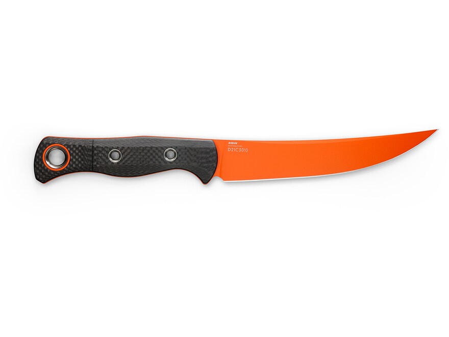 Benchmade Hunt 15500OR-2 MeatCrafter Fixed Blade Knife 6.08″ Trailing Point S45VN Cerakote Blade Carbon Fiber Handle Black For Sale