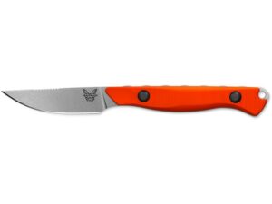Benchmade Hunt Flyway Fixed Blade Knife 2.7″ Drop Point CPM154 Satin Blade G-10 Handle Orange For Sale