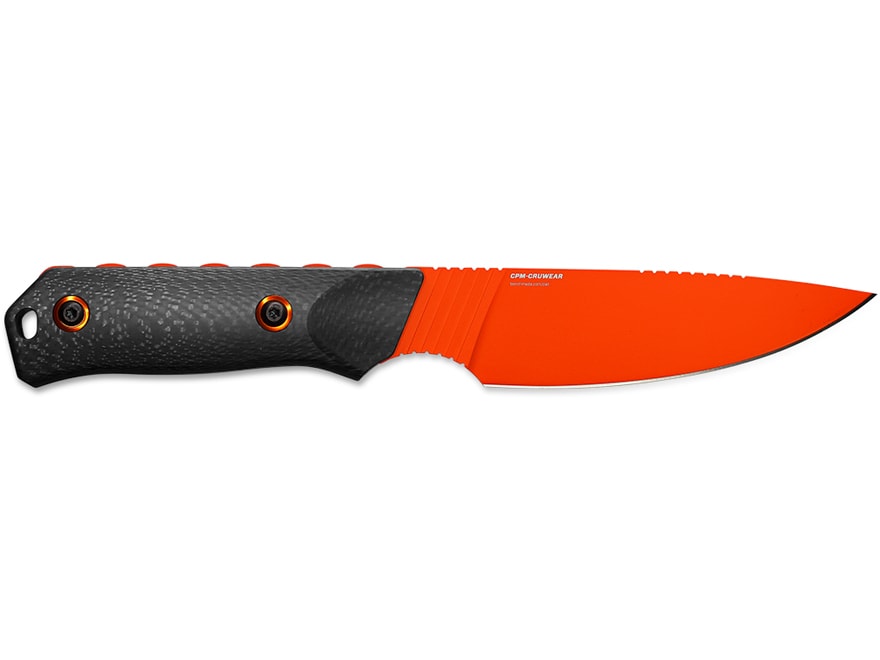 Benchmade Hunt Raghorn Fixed Blade Knife 4″ Drop Point CPM-CRUWEAR Cerakote Blade Carbon Fiber Handle Black For Sale