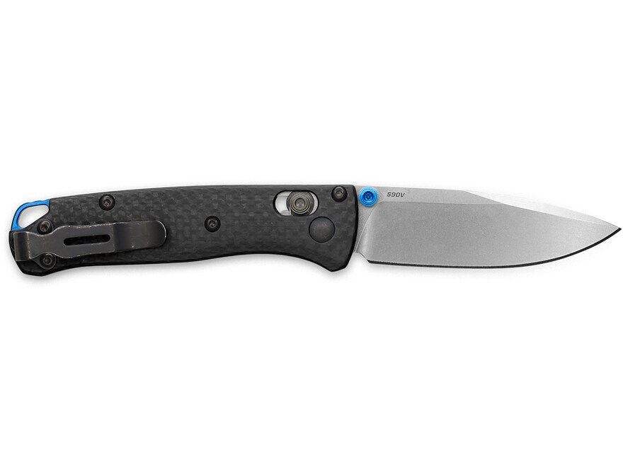 Benchmade Mini Bugout Folding Knife 2.82″ Drop Point CPM-S90V Polished Blade Carbon Fiber Handle Black For Sale