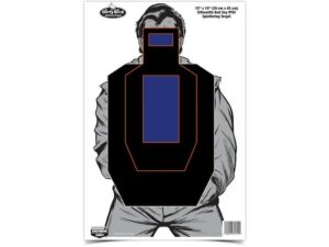Birchwood Casey Dirty Bird Bad Guy IPSC Silhouette 12″ x 18″ Target Pack of 8 For Sale