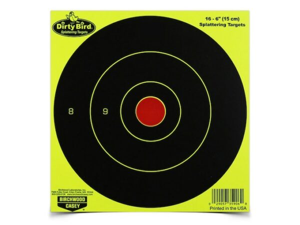 Birchwood Casey Dirty Bird Yellow Bullseye Targets For Sale