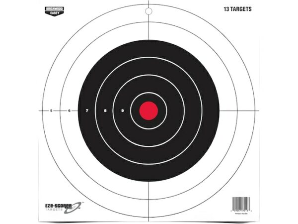 Birchwood Casey EZE-Scorer 12″ Bullseye Paper Target Pack of 13 For Sale