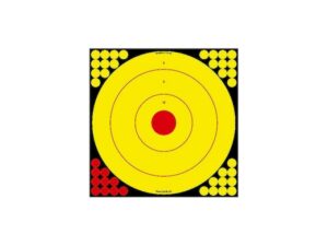 Birchwood Casey Long Range 17.75″ Bullseye Target Pack of 5 with 200 Pasters For Sale