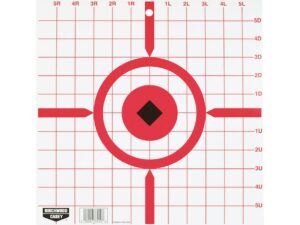 Birchwood Casey Rigid 12″ Crosshair Sight-In Tagboard Target Pack of 10 For Sale