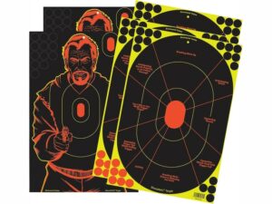 Birchwood Casey Shoot-N-C 12″ X 18″ Bad Guy & Handgun Trainer Targets Combo Pack of 5 For Sale