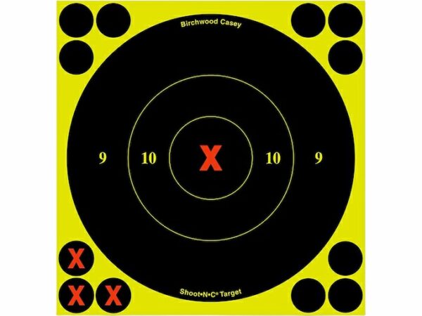 Birchwood Casey Shoot-N-C 6″ X Bullseye Target Pack of 60 For Sale