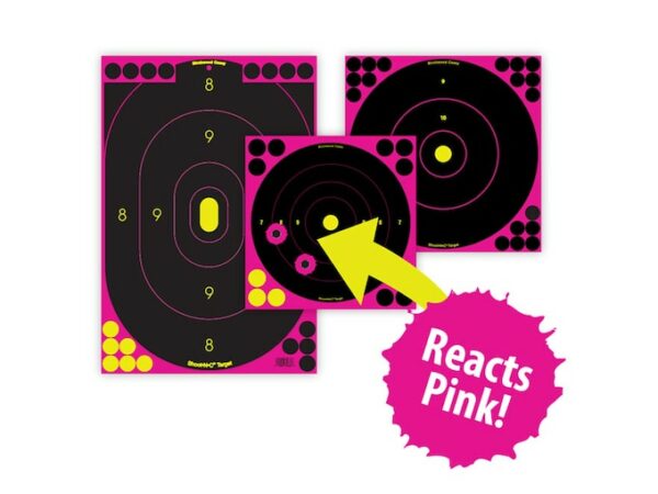 Birchwood Casey Shoot-N-C Pink Targets 12″ x 18″ Silhouette Package of 5 For Sale