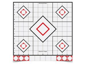 Birchwood Casey Shoot-N-C White/Black Targets 12″ Sight-In Pack of 5 For Sale