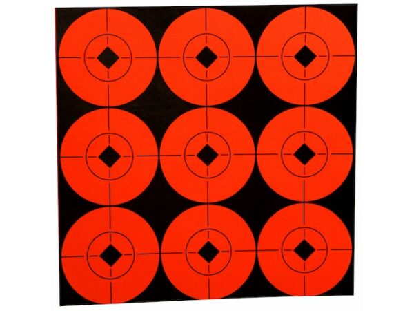 Birchwood Casey Target Spots 2″ Fluorescent Red Pack of 90 For Sale