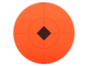 Birchwood Casey Target Spots 8 Sheets containing 8″ Round Self Adhesive Targets Orange For Sale