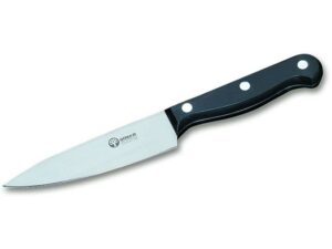 Boker Arbolito Classic Australian Steak Knife 5″ Drop Point 440 Stainless Steel Blade Delrin Handle Black For Sale