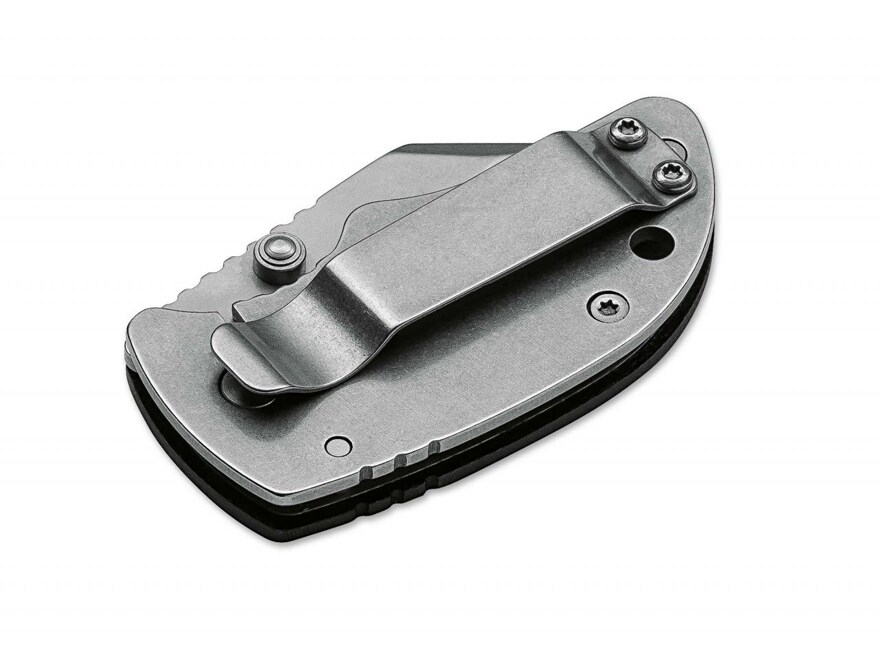Boker DW-2 Folding Pocket Knife 1.61″ Wharncliffe AUS-8 Stainless Steel Blade Stainless Steel Zytel Handle Black For Sale