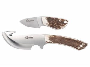 Boker Hunter’s Combo Fixed Blade Hunting Knife Set 440 Stainless Steel Blades Stag Handle For Sale