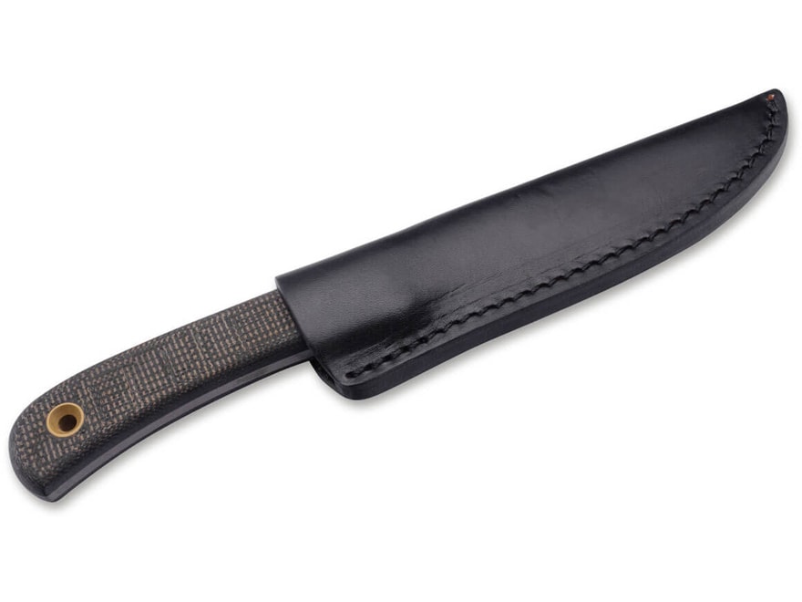Boker Plus Bark Beetle Fixed Blade Knife 3.62″ Straightback 1095 High Carbon Matte Blade Micarta Handle Brown For Sale