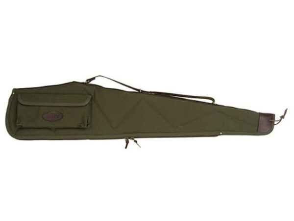 Boyt Signature Scoped Rifle Case with Pocket and Sling Quilted Canvas with Leather Trim For Sale