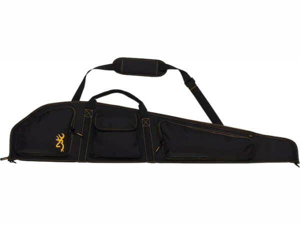 Browning Black and Gold Flexible Rifle Case 48″ Nylon Black For Sale