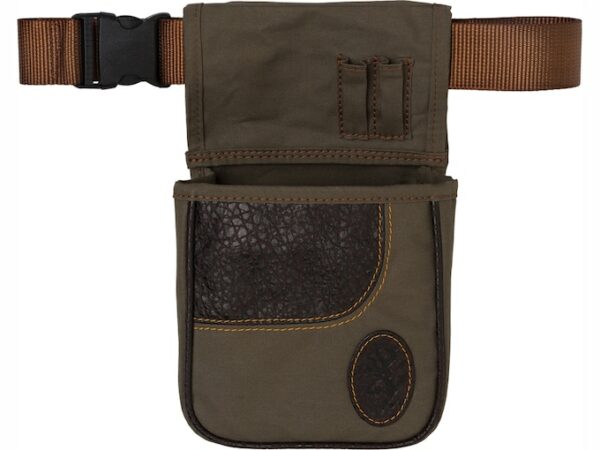 Browning Laredo Shell Pouch Canvas/Leather Olive/Brown For Sale
