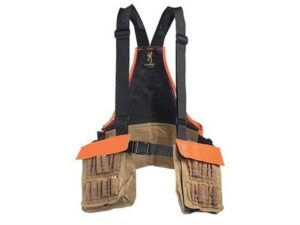 Browning Pheasants Forever Upland Game and Bird Strap Vest Polyester Field Tan and Blaze Orange One Size For Sale
