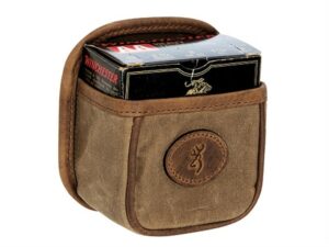 Browning Santa Fe Shell Box Carrier with Metal Clip Waxed Cotton Canvas Tan For Sale