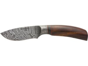 Browning Storm Front Damascus Fixed Blade Knife 3.375″ Drop Point Damascus Damascus Blade Hardwood Handle Brown/Tan For Sale