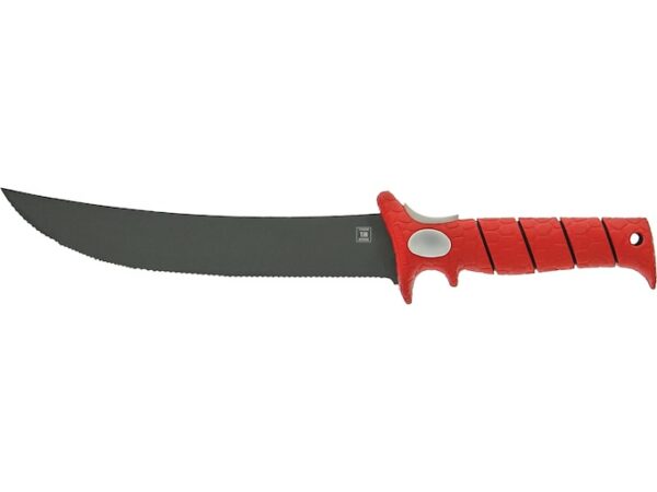 Bubba Fillet Knife 9″ Serrated High Carbon Stainless Steel Blade Polymer Handle Red For Sale