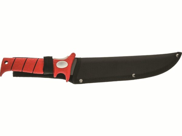Bubba Fillet Knife 9″ Serrated High Carbon Stainless Steel Blade Polymer Handle Red For Sale