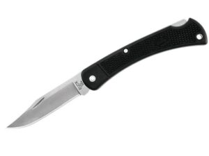Buck 110 LT Folding Hunting Knife 3.75″ Clip Point 420HC Stainless Steel Blade Nylon Handle Black For Sale
