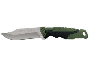 Buck 658 Pursuit Small Fixed Blade Hunting Knife 3.75″ Drop Point 420HC Stainless Steel Blade Nylon Handle Black & Green For Sale