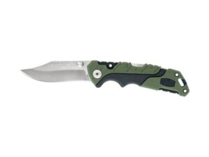 Buck 661 Pursuit Small Folding Hunting Knife 3″ Drop Point 420HC Stainless Steel Blade Nylon Handle Black & Green For Sale