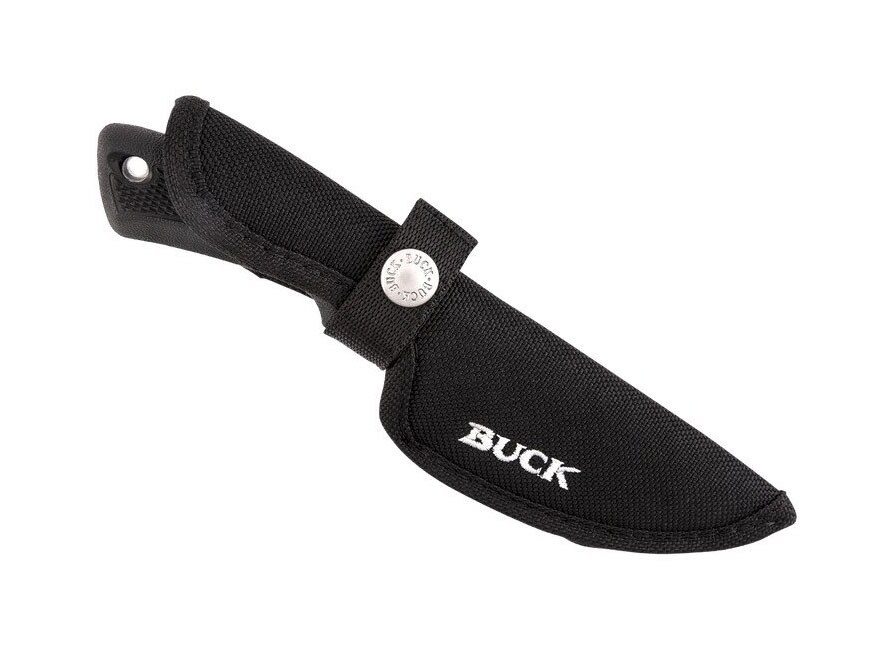 Buck 684 BuckLite Max II Small Fixed Blade Knife 3.25″ Drop Point 420HC Stainless Steel Blade Dynaflex Rubber Handle Black For Sale