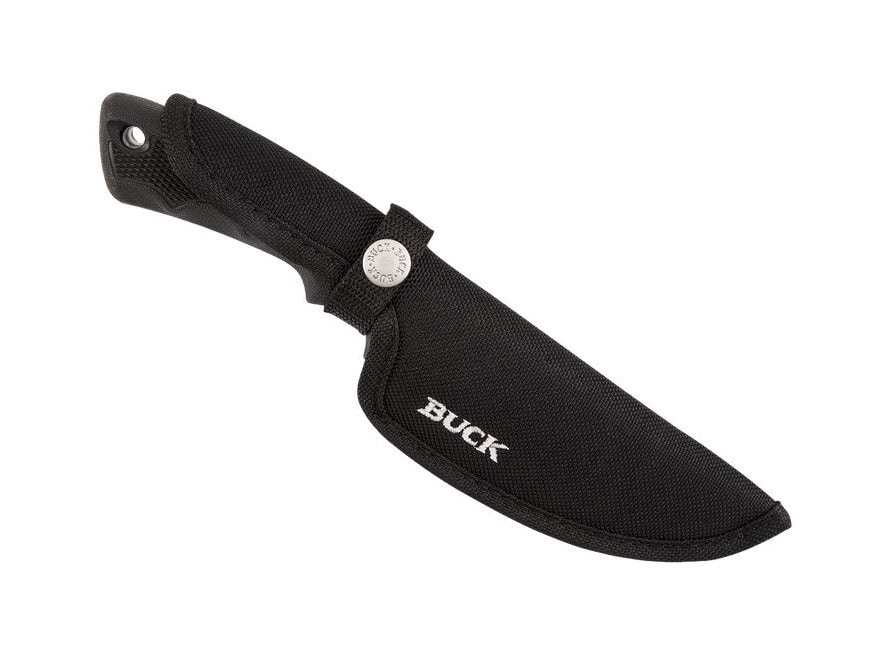 Buck 685 BuckLite Max II Large Fixed Blade Knife 4″ Drop Point 420HC Stainless Steel Blade Dynaflex Rubber Handle For Sale