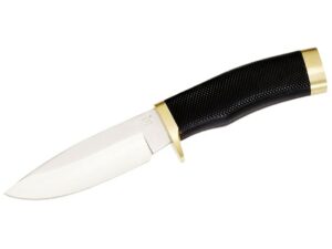 Buck 692 Vanguard-R Knife 4.125″ 420HC Stainless Steel Drop Point Blade Rubber Handle Black with Nylon Sheath For Sale