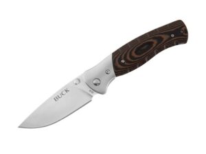 Buck 835 Selkirk Folding Pocket Knife 3.25″ Drop Point 420HC Steel Blade Micarta Handle Brown For Sale